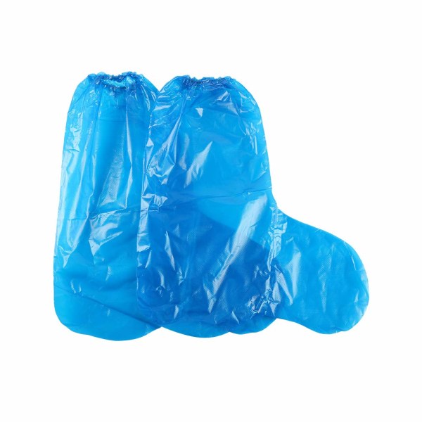 Cover blå regnskor och stövlar cover plast långa cover genomskinligt vattentätt halkskydd damskor cover mäns vattenstövlar