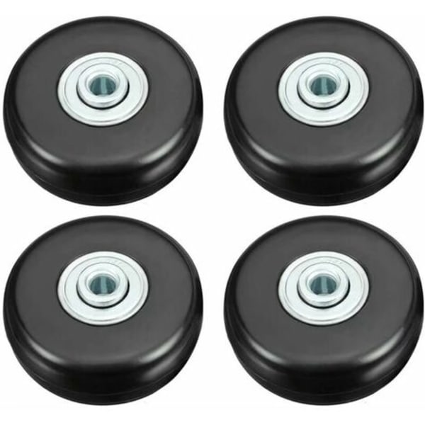 Resväska Hjul, Resväska Reparationshjul Tung Last 50mm Ljudlös Gummi Universal Snurrande Ersättningshjul Transport Ersätter Hjul 4PCS för