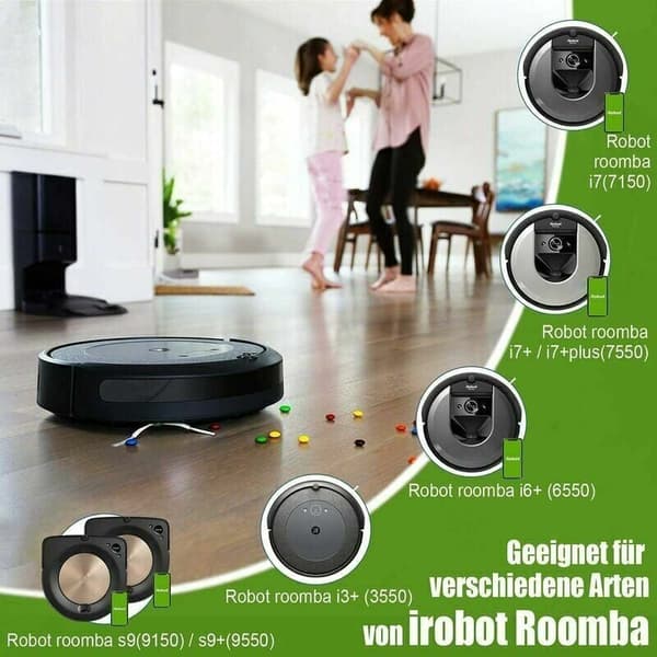 Holdbare erstatningsstøvsugerposer, Clean Base Automatic til iRobot Roomba i7, i7+, S9+, E5, e6, E7, S9 (9150), S9+, S9 Plus (9550), Moderat kapacitet
