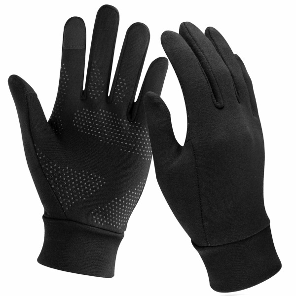 Touchscreen-handskar, herr- och damhandskar för sport, handskfoder, utomhuslöpning, varma, vindtåliga vinterhandskar, halkfria, helfingrar för löpning,