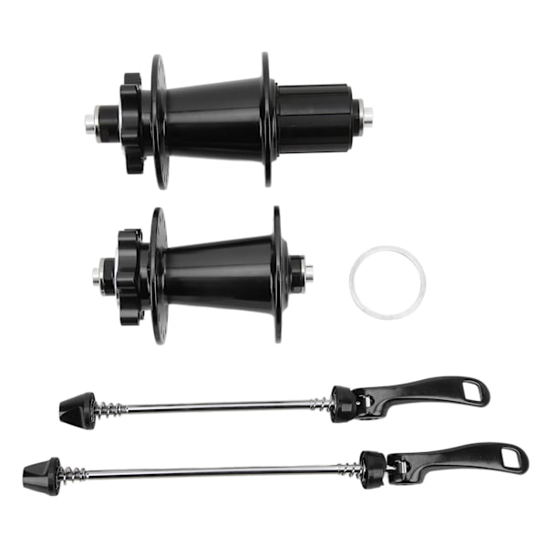 PASAK Cykelskivbroms Snabbkoppling Nav 32 Hål Aluminiumlegering Mountainbike Fram 100mm Bak 135mm Nav Svart