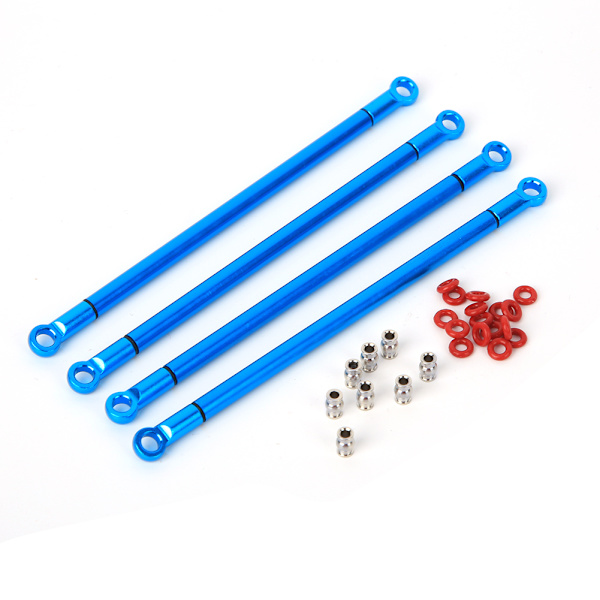 Aluminiumlegering Länkstång Länkage för RGT 136100 1/10 RC Bil Crawler Uppgradering Delar Tillbehör Blå 68129B