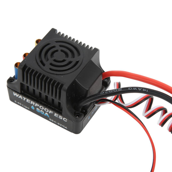 Vattentät borstlös ESC elektrisk regulator med 3900KV motorprogramkort 4 mm bananplugg hållare för 1/8 1/10 RC bil