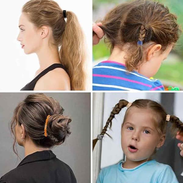 Sødt tilbehør til kvinder, elastiske hårbånd, hårelastikarmbånd med boho-hårelastikdesign, ideel gave, bløde elastiske hårelastikker, praktisk