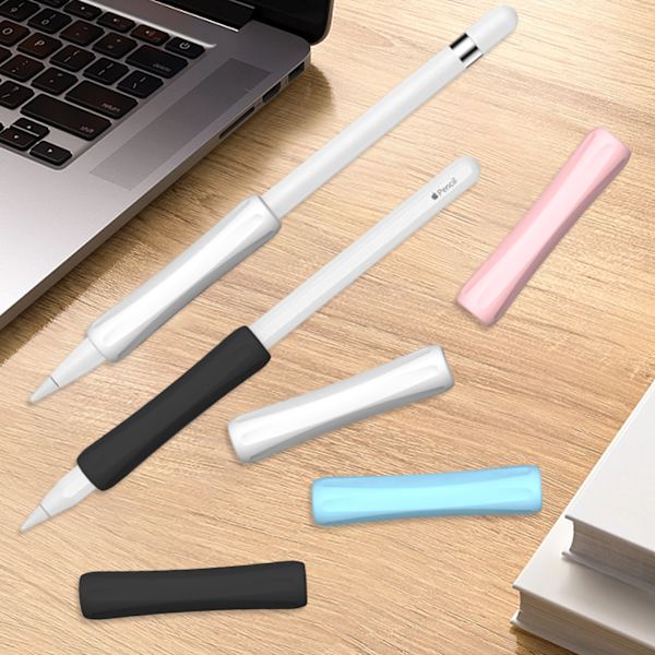 4-pack Apple Pencil-greppskyddsfodral i silikon, skyddsfodral, ergonomisk design, kompatibelt med Apple Pencil 1:a och 2:a generationen