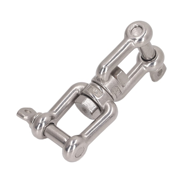 304 Rostfritt Stål Dubbelkäft Shackle Rostfri Universell Käftankare Anslutningskontakt för Hårdvarulyftanslutning 10mm / 0,4in