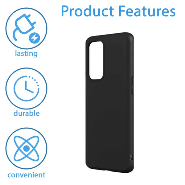 Slankt sort cover egnet til OnePlus 9 telefon cover sort
