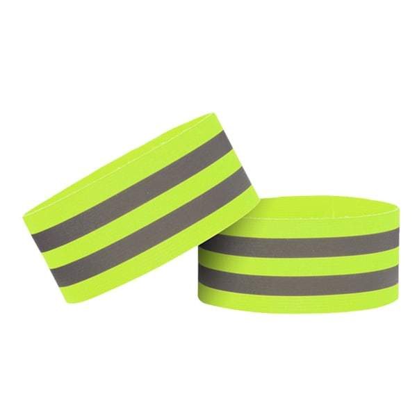 Säkerhetspaket för nattlöpning, elastiska justerbara armband och fotledsband för hög synlighet, reflexutrustning för män kvinnor barn idealisk för cykling,