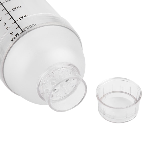 Transparent Dryckesmixer För Smoothie Maker, Plast Cocktail Shaker Med Graderade Linjemarkeringar Och Anti-läckageteknik, Livsmedelsgodkänd PC-harts Säkerställer