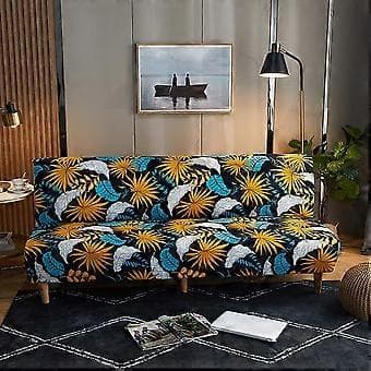 Sofatrekk uten armlener, stretch, 2-seters sofatrekk, sammenleggbart
