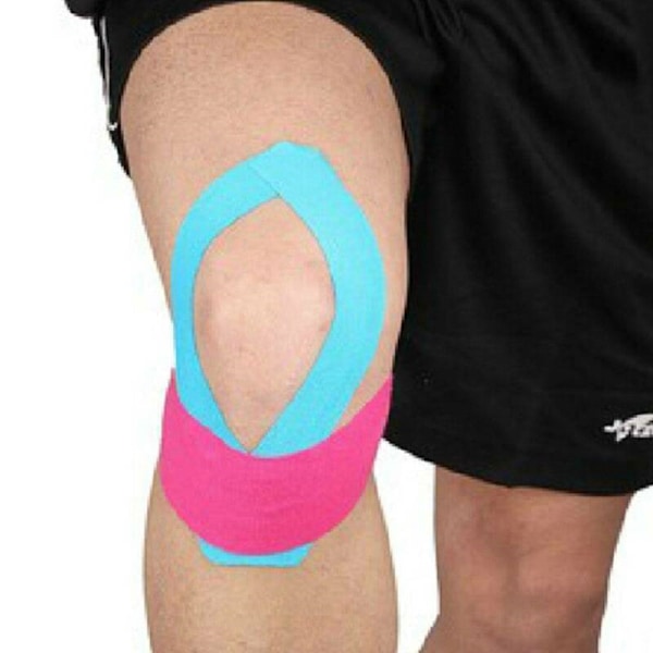 Sporttejp för muskler och leder, stretchig kinesiologitejp med lång livslängd, vattenresistent och skonsam mot huden, kinesiologitejp i bomull, idealisk för