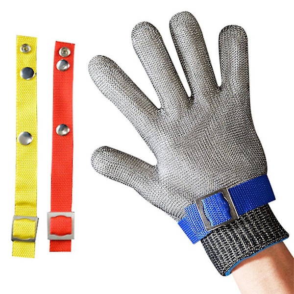 Skärsäkra Handskar, Hållbar Polyetenfiberförstärkning, X-Large, Designade För Ultimat Säkerhet Vid Livsmedelshantering Och Allmänt Arbete, Justerbara