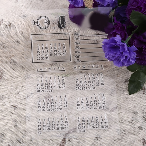 Transparent Clear Silicone Stamp Seal för Scrapbooking Fotoalbum Dekorativ Kalender