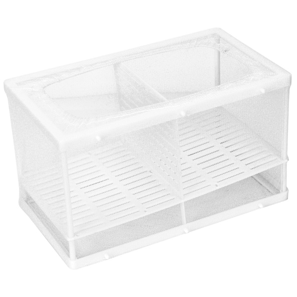 Akvarium Fisk Yngelbox Isolering Box Yngel Kläckningsmaskin med SugkoppL (med Partition)