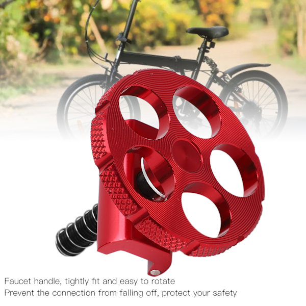 Hopfällbar cykel aluminium hingle klämma C spänne CNC integrerad för Brompton hopfällbar cykel röd