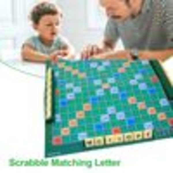 100 st engelsk stavning och ordspel korsord Scrabble matchande bokstavsspel för hantverksbrev pedagogiska spel och DIY födelsedagspresent för alla