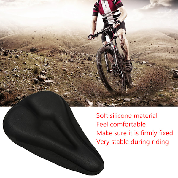 Cykelsadelsskydd Mjukt Silikonmaterial Unik ihålig pilspetsdesign Håll höfterna svala Mountainbike Sadelskydd
