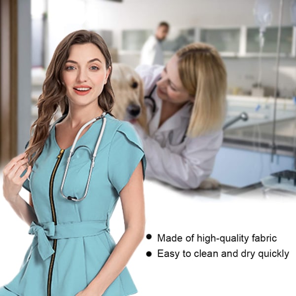 Pet skönhet elastisk sjuksköterska kostym, kvinnlig delad kostym, sjukhus