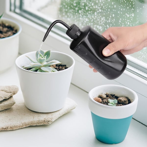 Tatueringstvättflaska - 2 st 500 ml vattenspruta flaska saftig bevattning, säker sköljflaska bevattningsverktyg, ekonomisk plastklämflaska för