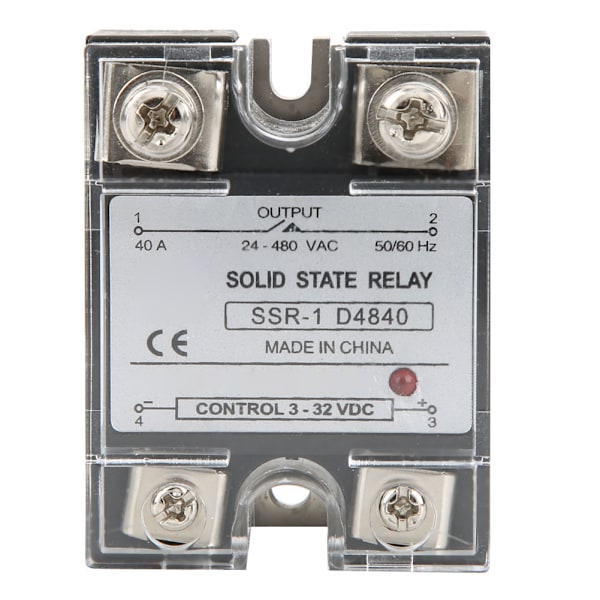 SSR-40-DA Solid State Relä SSR Solid State Modul DC-Styrd AC 40A 3-32VDC