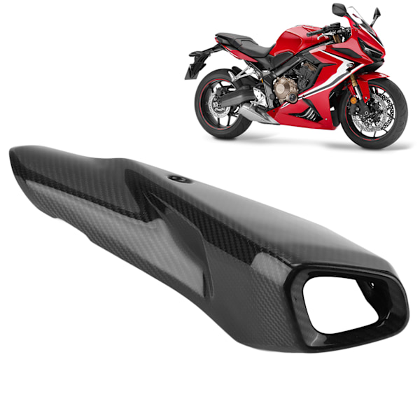 Motorcykel Avgassystem Värme Skyddsskydd 3K Kolfiber Ersättning för CB650R CBR650R 2019+