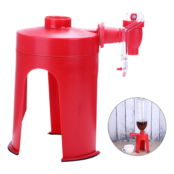 Handtryck Kolsyrad Dryckesmaskin Fizzy Soft Soda Dispenser för Alla Flaskdrycker