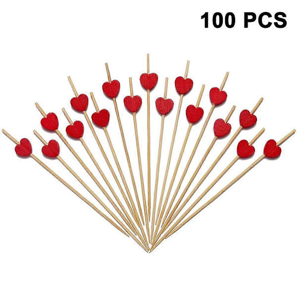 100 st Cocktail Tandpetare Cocktailpinnar Handgjorda Naturligt Bambu