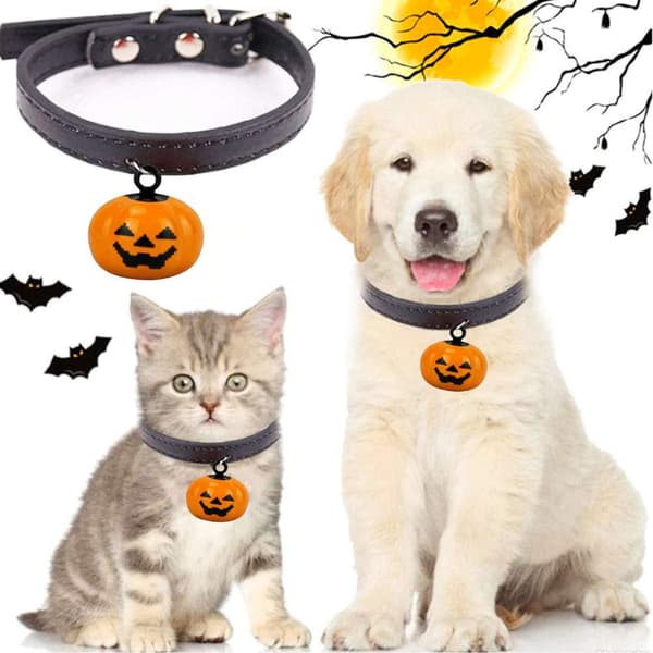 Set med 10 mini Halloween pumpaklockor Jack-O-Lanterns Creative O
