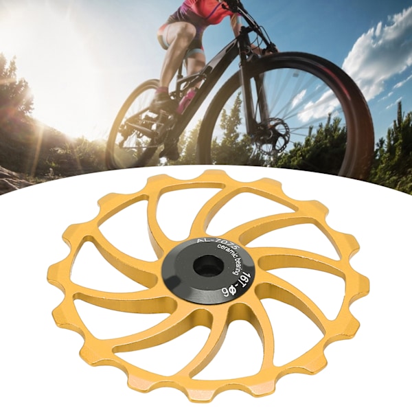 MEIJUN 16T Cykel Bakväxel MTB Landsvägscyklar Keramisk Lager Remskiva Styrhjul Delar Guld