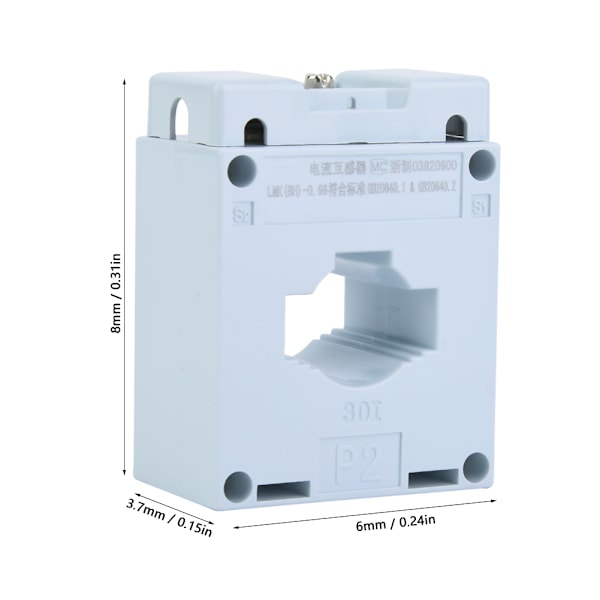 3 st Bh 0.66 30φ Brandskydds-plastfäste Strömomvandlare 0.66KV 0.5 50-60Hz(20/5)