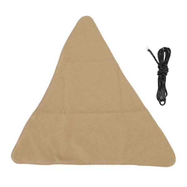Tripod Pall Trä Bärbar Fällbar Triangel Pall Trä Hantverk Anti Scratch Canvas Camping Pall Trä för Fiske Khaki