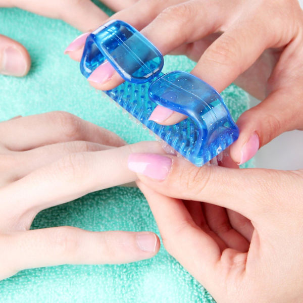 Nagelborste Plast Skrubber Handrengöringsborste, 4 stycken
