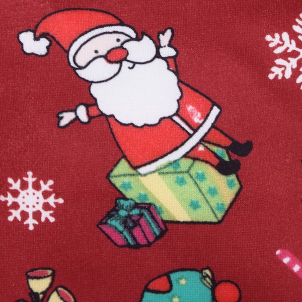 Pet Sweater Röd Jul Härlig Cartoon Tryck Varm Hund Jul Kläder för Små Husdjur Jul KostymL