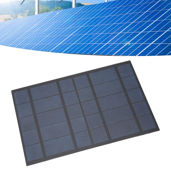 2,5W 5V Bärbar Solcellsladdningspanel Polykisel Vattentät Lätt Solpanel Laddare för 3,7V Batteri Camping