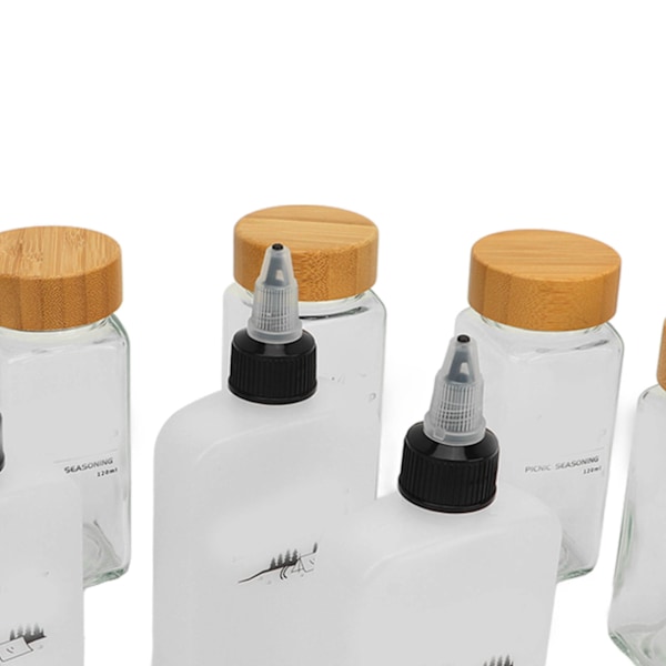 Camping kryddflaska kit utomhus picknick kryddbehållare förseglad krydda krydda krydda dispenser Khaki