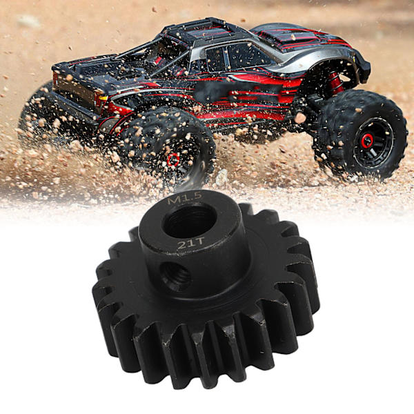 M1.5 RC-bilväxel med M5-setet skruv 8 mm håldiameter RC-bilmotorväxelsats för TRAXXAS 6S 8S 1/5 21T