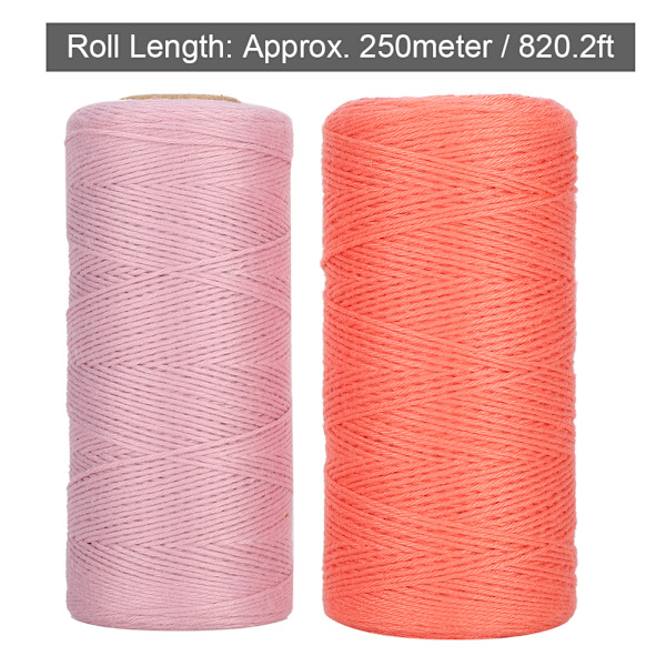 2 st broderimaskin tråd 8/4 varpgarn vävning Carpe Ture bomullsspinning 250 meter