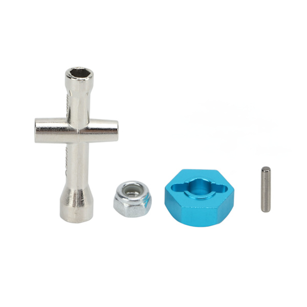 4 st 1/10 RC-däck set gummi stark buffring hög slitstyrka hållbara hjul set för 1/10 platt sportbil svart