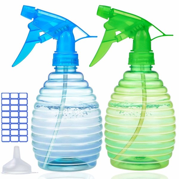 Rengöringsvätska sprayflaska-den bästa växtsprayflaska tom sprayflaska för hår, lätt och hållbart justerbart munstycke (slumpmässig färg) $ Tomt