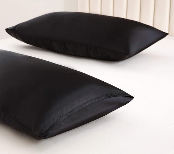 2-pack Satinkuddfodral för hår och hud, satinkuddfodral med kuvertstängning