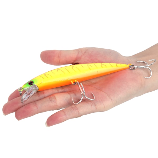 12,5 cm/40 g fiskedrag kit Minnow bete hård bete krokar beten set Wobbler CrankbaitA03