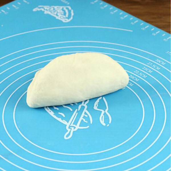 Flexibel och lätt bakmatta, non-stick yta, hållbar och funktionell, lätt att rengöra, silikondegmatta för deg, bakning, fondant, paj