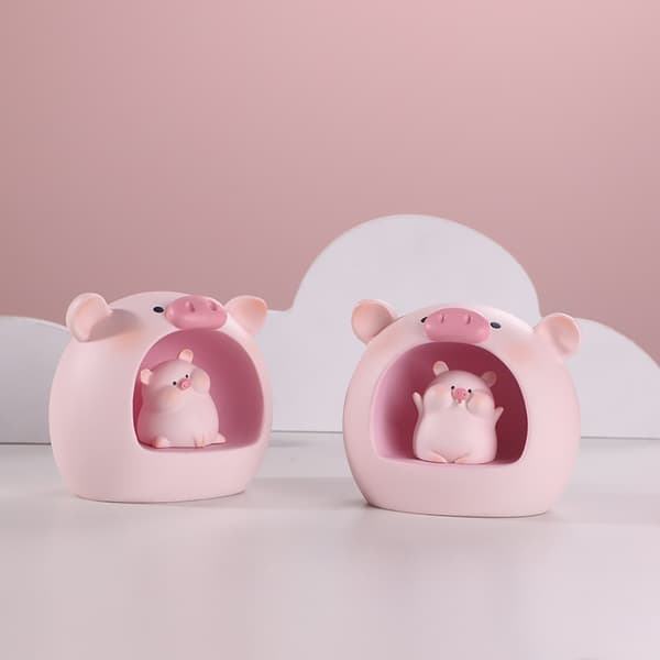 Borddekorasjonspynt Rosa Gris Nattlys Stjernelampe Bursdag