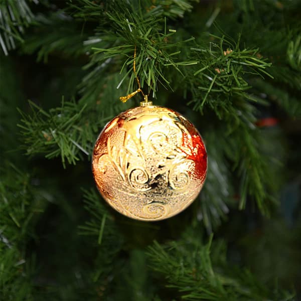 Julekulepynt - Dekorerte julekuler gold