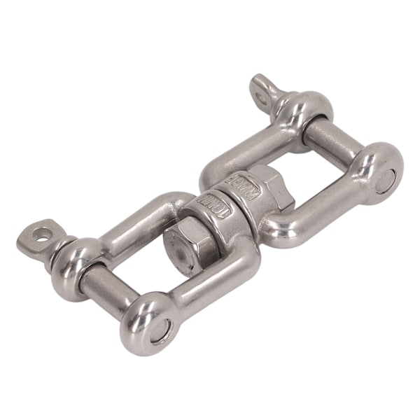 304 Rostfritt Stål Dubbelkäft Shackle Rostfri Universell Käftankare Anslutningskontakt för Hårdvarulyftanslutning 10mm / 0,4in