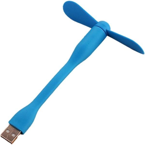 Flexibel Mini USB fläkt Bärbar löstagbar kylfläkt för PC Power Bank USB enheter Mini handhållen USB fläkt - Blå