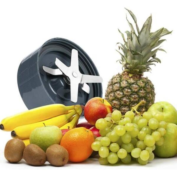 Bas av rostfritt stål, reservdel för juiceextraktorpackning, reservdelar och tillbehör med 6 blad för 900 W mixer