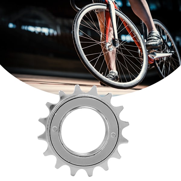 Cykel Frihjul 16T Mjukt Ljud Rotation Slitstark Rostskydd Hållbar Cykeltillbehör Galvaniserat Silver