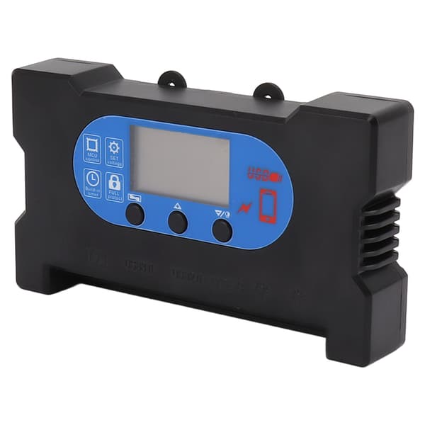Dobbel USB Solcellekontroller med Intelligent Ladebeskyttelse, Bærbar Fotovoltaisk Panel Driverkontroller Type C Hurtiglading Direkte PV-Panel