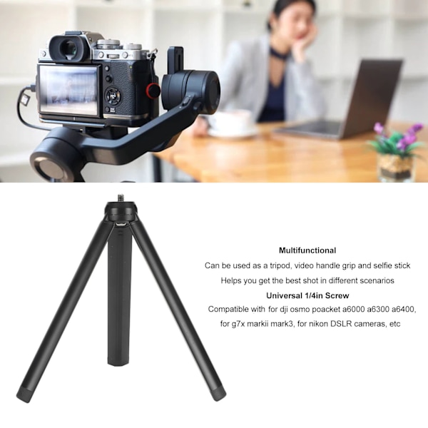 Monopod Förlängningspinne, Stationära Lågvinkelbilder Aluminiumlegering Tripod Stativ för Kamera